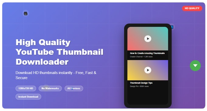 Download high quality YouTube thumbnails instantly. Free HD thumbnail extractor tool - no signup, works all devices. Get 1280x720 images now!